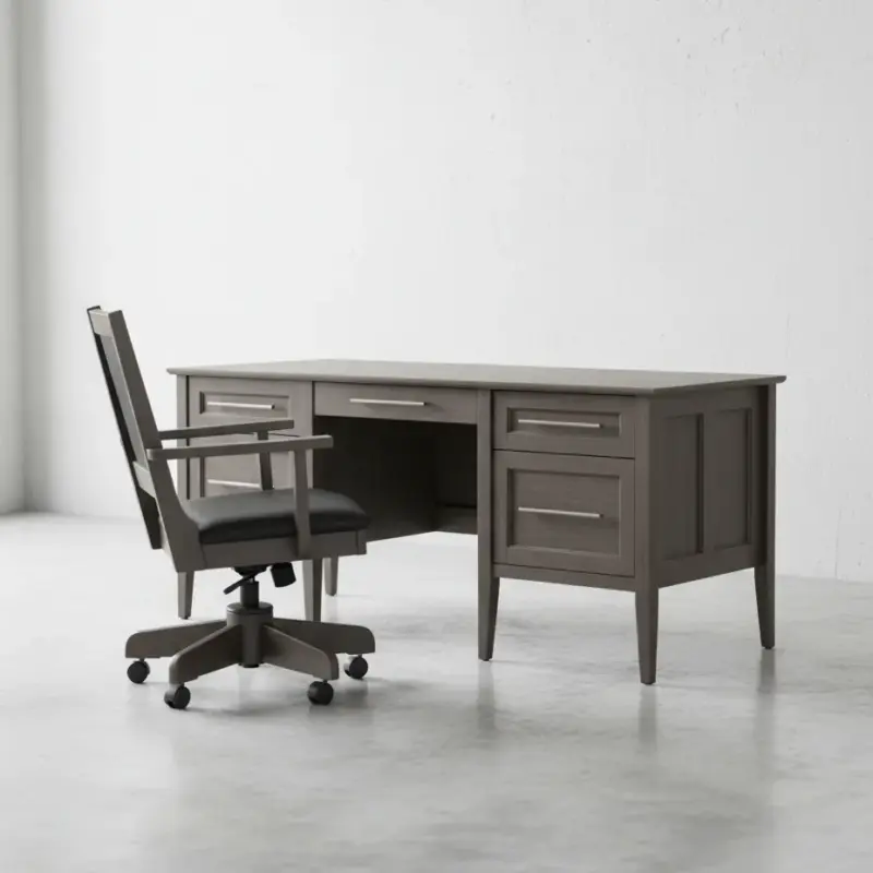 penwood furniture stockholm executive desk 45 degree angle