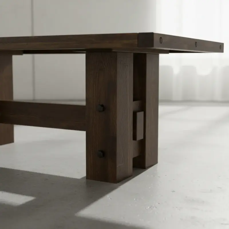 penwood furniture stokenham dining table medium close up