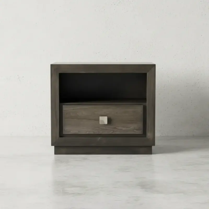 penwood furniture thornloe 1 drawer nightstand face on horizontal