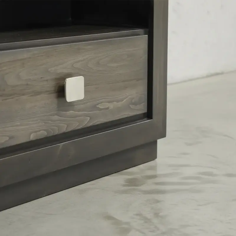 penwood furniture thornloe 1 drawer nightstand medium close up