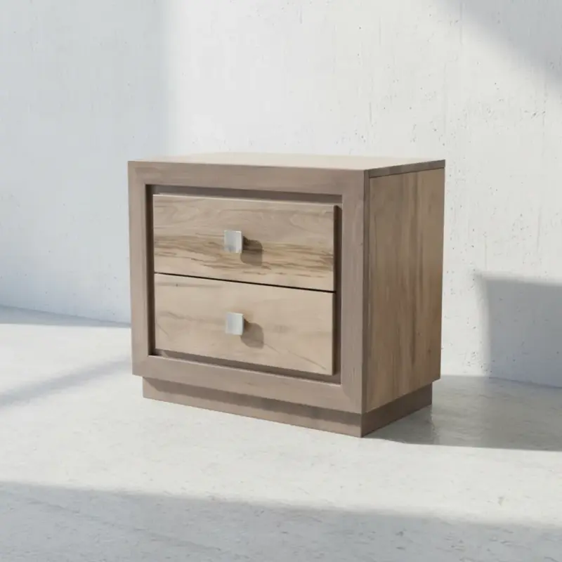 penwood furniture thornloe 2 drawer nightstand 45 degree angle