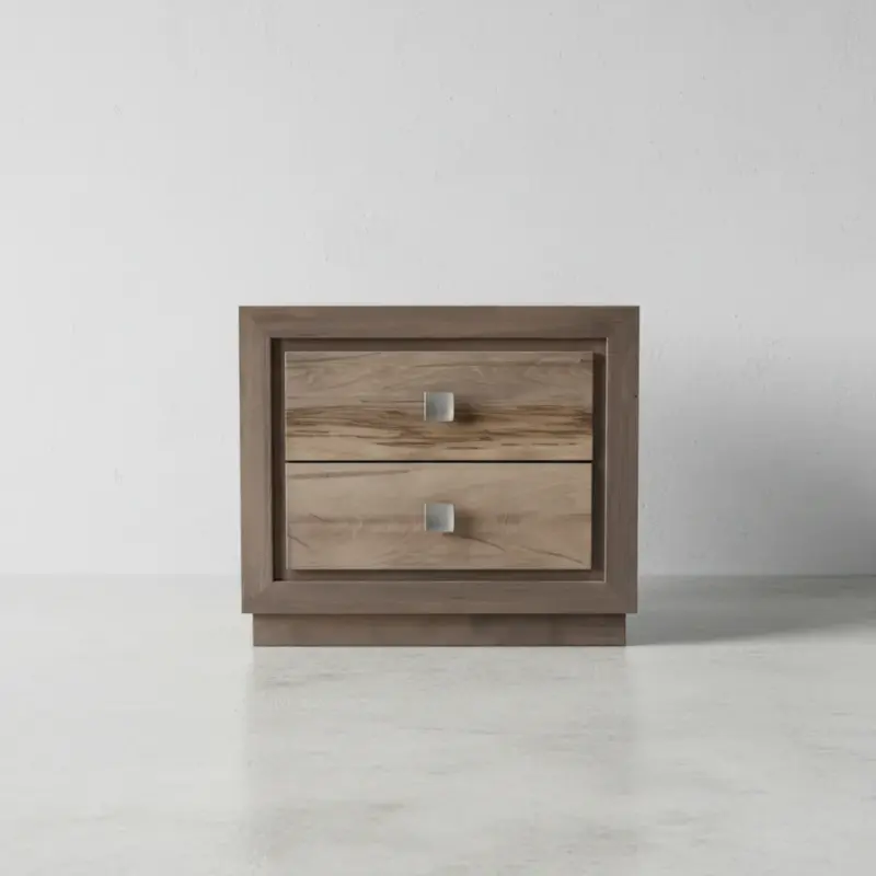 penwood furniture thornloe 2 drawer nightstand face on horizontal
