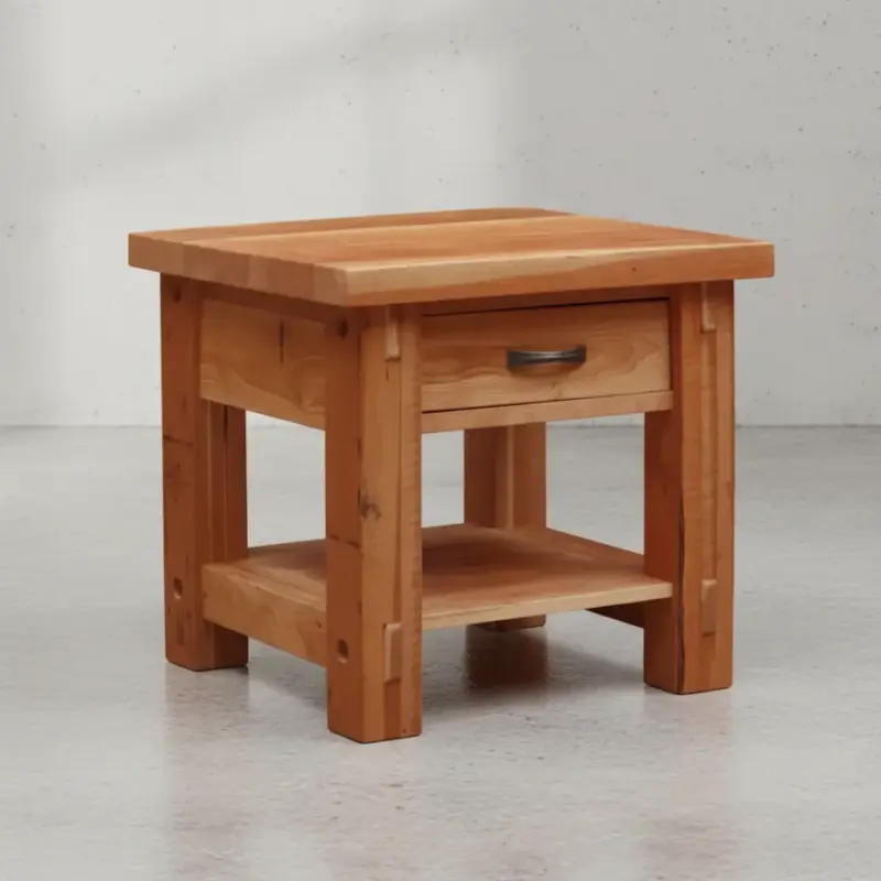 penwood furniture timber 1 drawer end table ten2426 45 degree angle