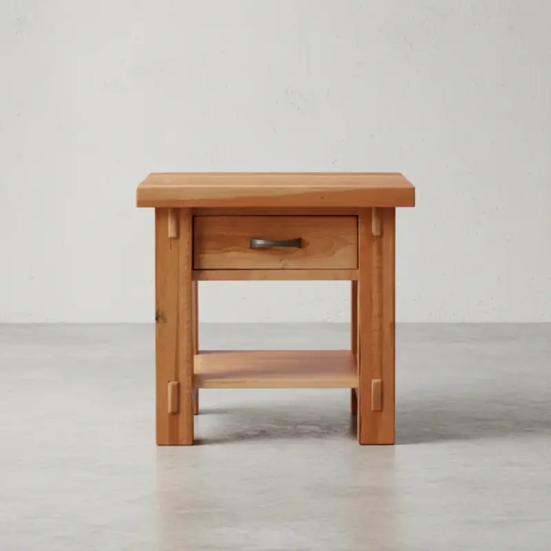 penwood furniture timber 1 drawer end table ten2426 face on horizontal