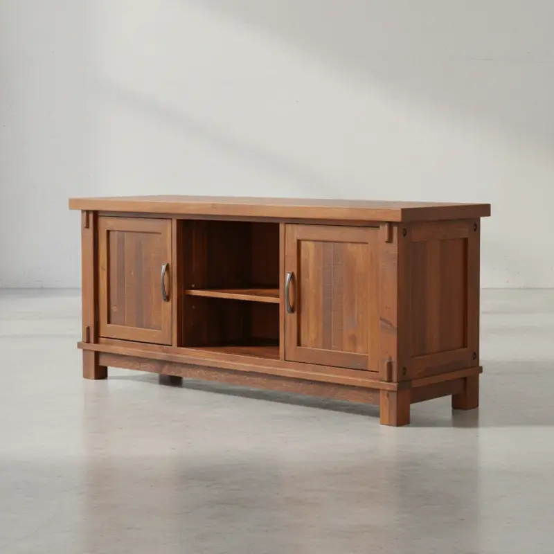 penwood furniture timber 2 door 1 adj shelf tv stand ttv3065 45 degree angle