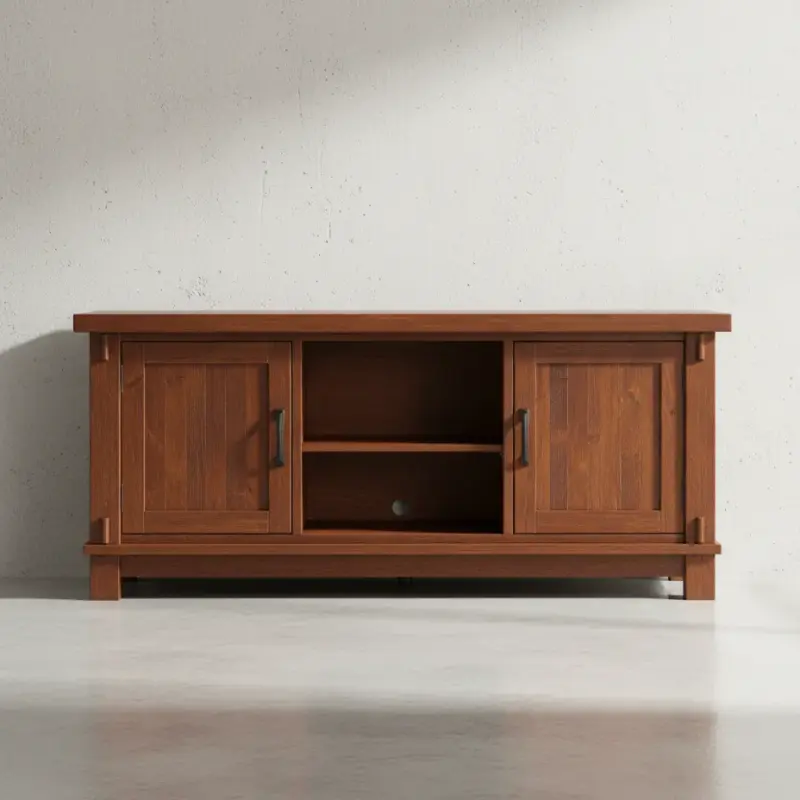 penwood furniture timber 2 door 1 adj shelf tv stand ttv3065 face on horizontal