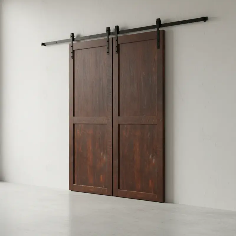 penwood furniture timber barn door 45 degree angle