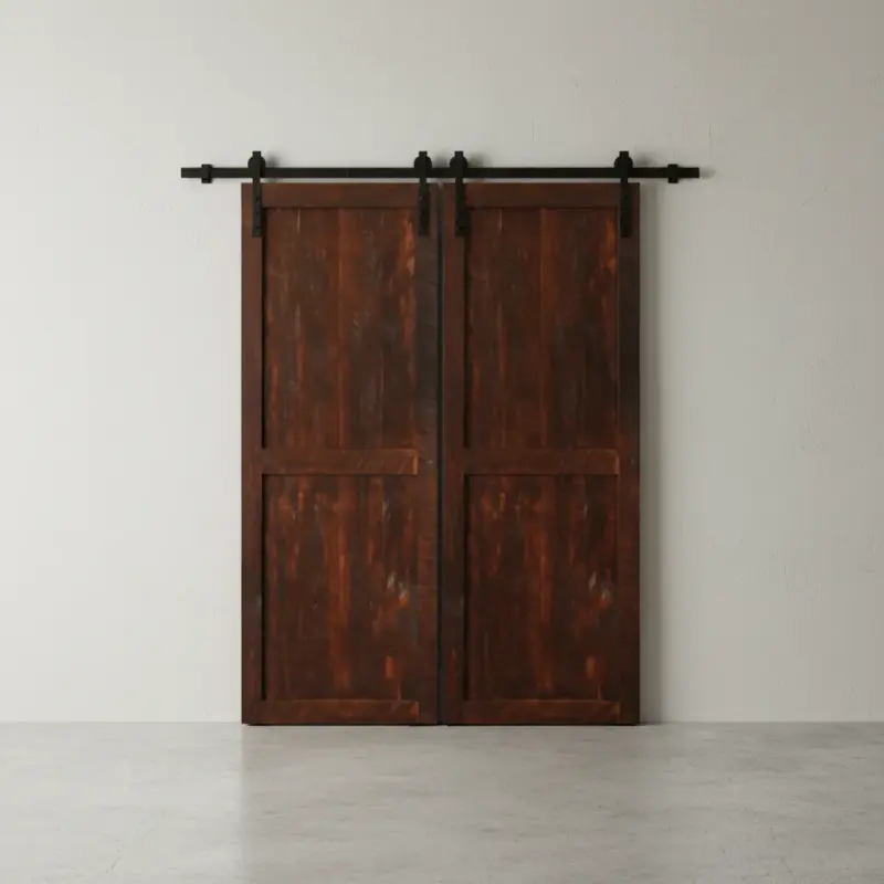 penwood furniture timber barn door face on horizontal