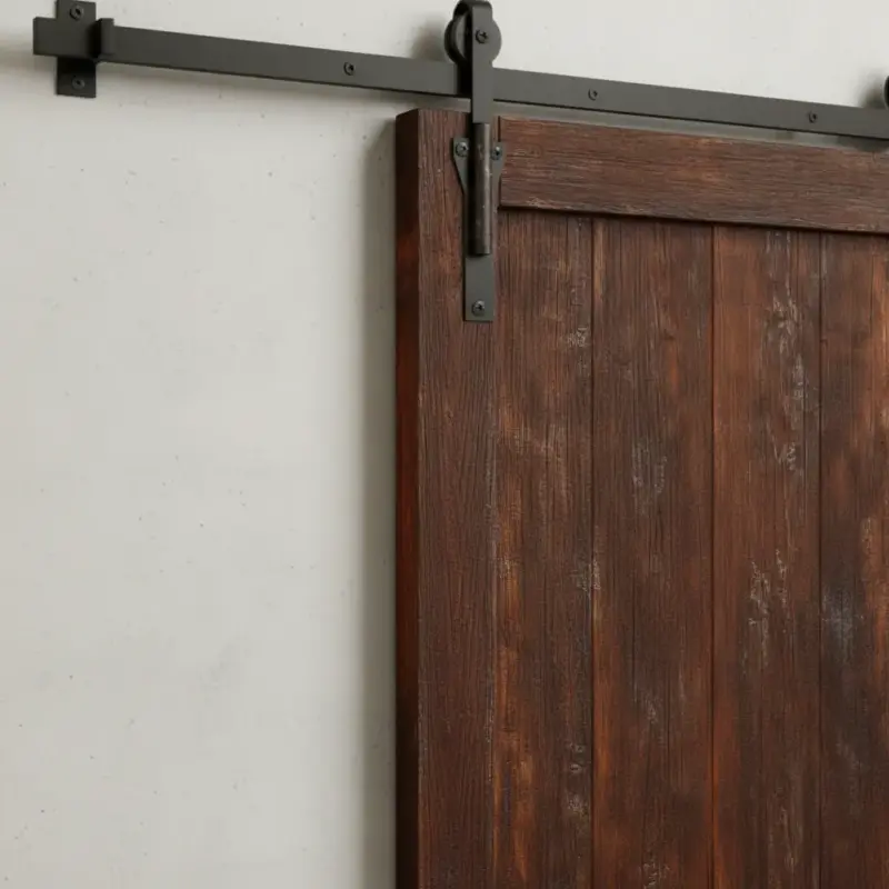 penwood furniture timber barn door medium close up