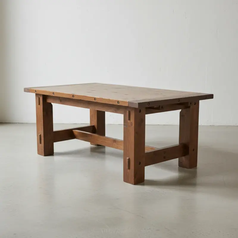 penwood furniture timber dining table 45 degree angle