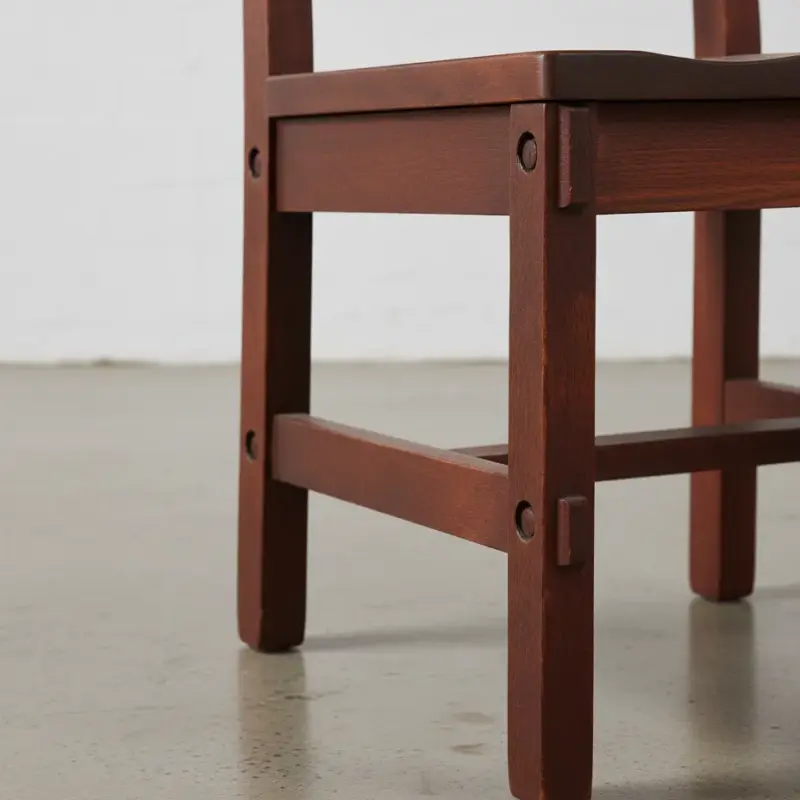 penwood furniture timber ladderback chair medium close up