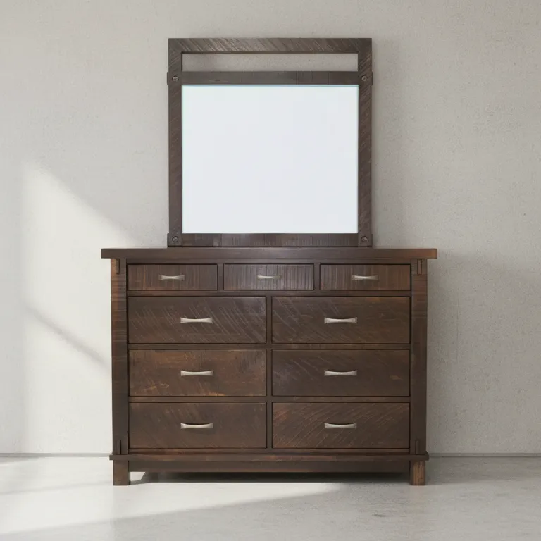 penwood furniture timber landscape 9 drawer dresser face on horizontal