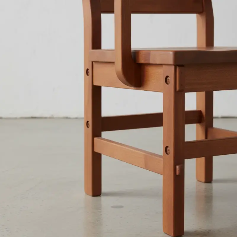 penwood furniture timber slatback arm chair medium close up