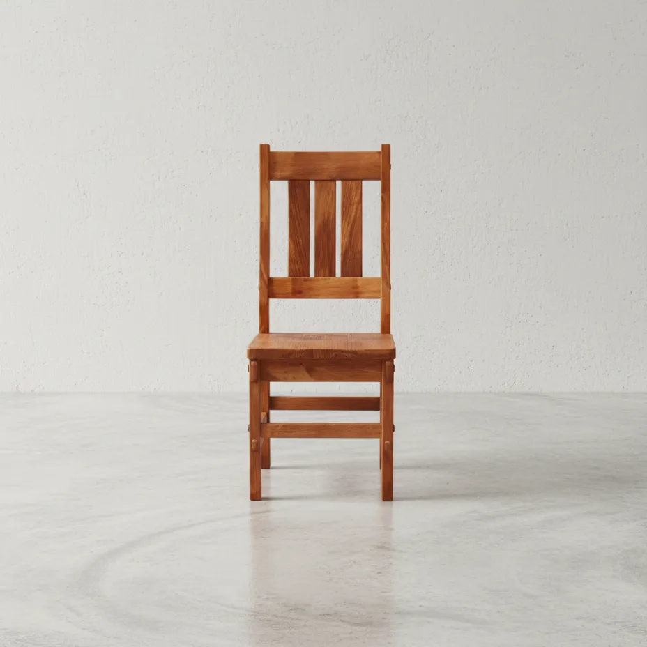 penwood furniture timber slatback chair face on horizontal