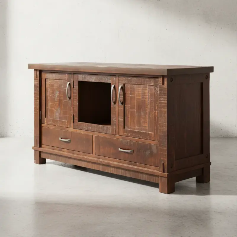 penwood furniture timber2 drawer 3 door tv stand ttv3665 45 degree angle