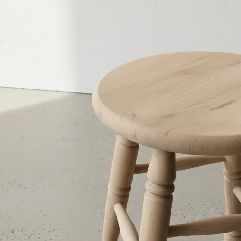 penwood furniture turned leg stool medium close up