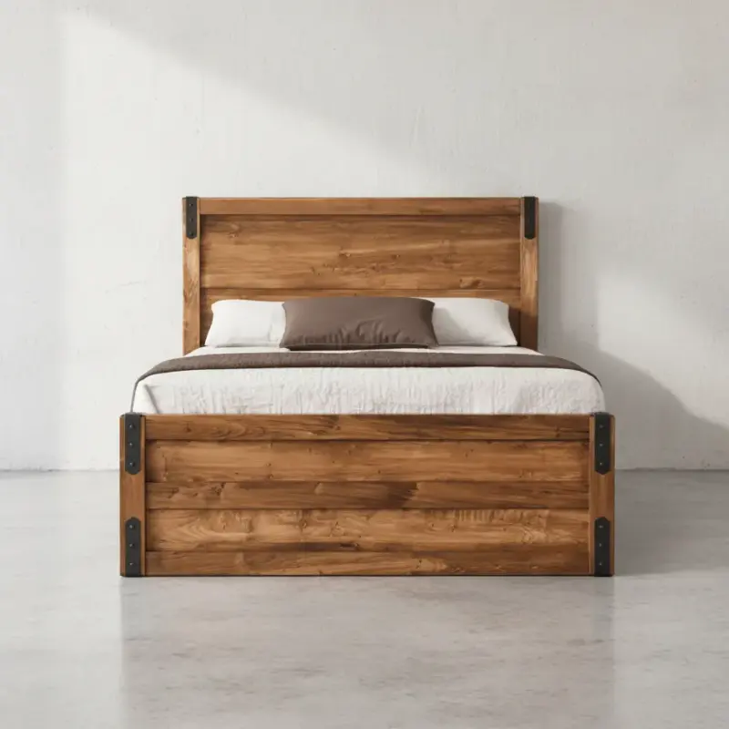 penwood furniture union station bed low footboard face on horizontal
