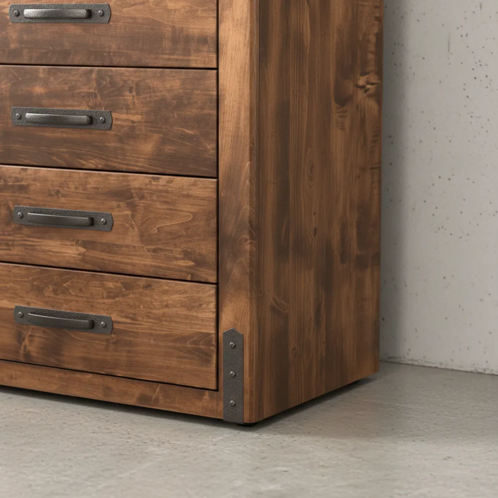 penwood furniture union station highboy 5 drawers medium close up