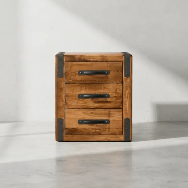 penwood furniture union station night stand 3 drawers face on horizontal