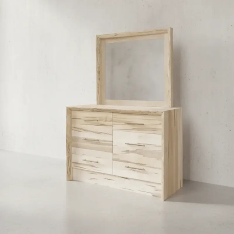 penwood furniture waterfall dresser framed mirror 45 degree angle