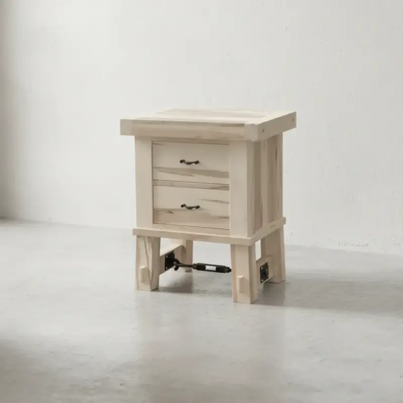 penwood furniture yukon turnbuckle 2 drawer nightstand 45 degree angle