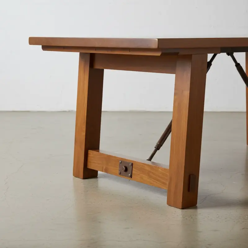 penwood furniture yukon turnbuckle dining table medium close up