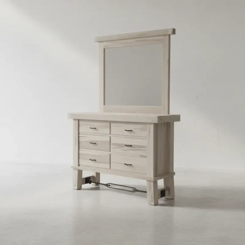 penwood furniture yukon turnbuckle dresser and mirror 45 degree angle