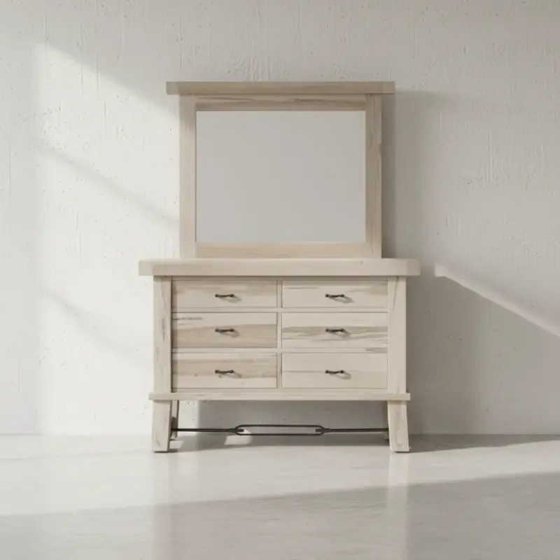 penwood furniture yukon turnbuckle dresser and mirror face on horizontal