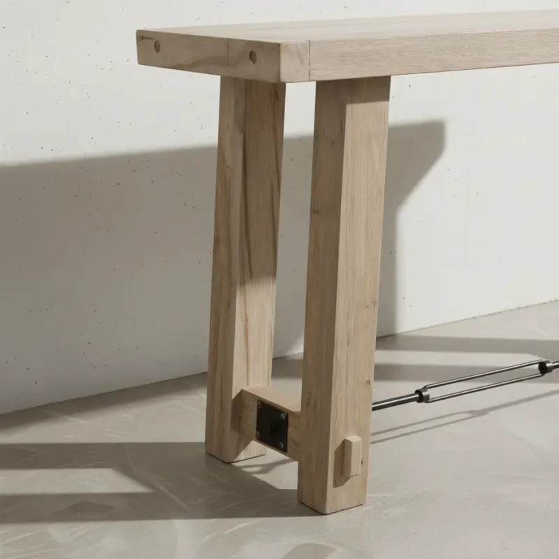 penwood furniture yukon turnbucle hall table yts1848 medium close up